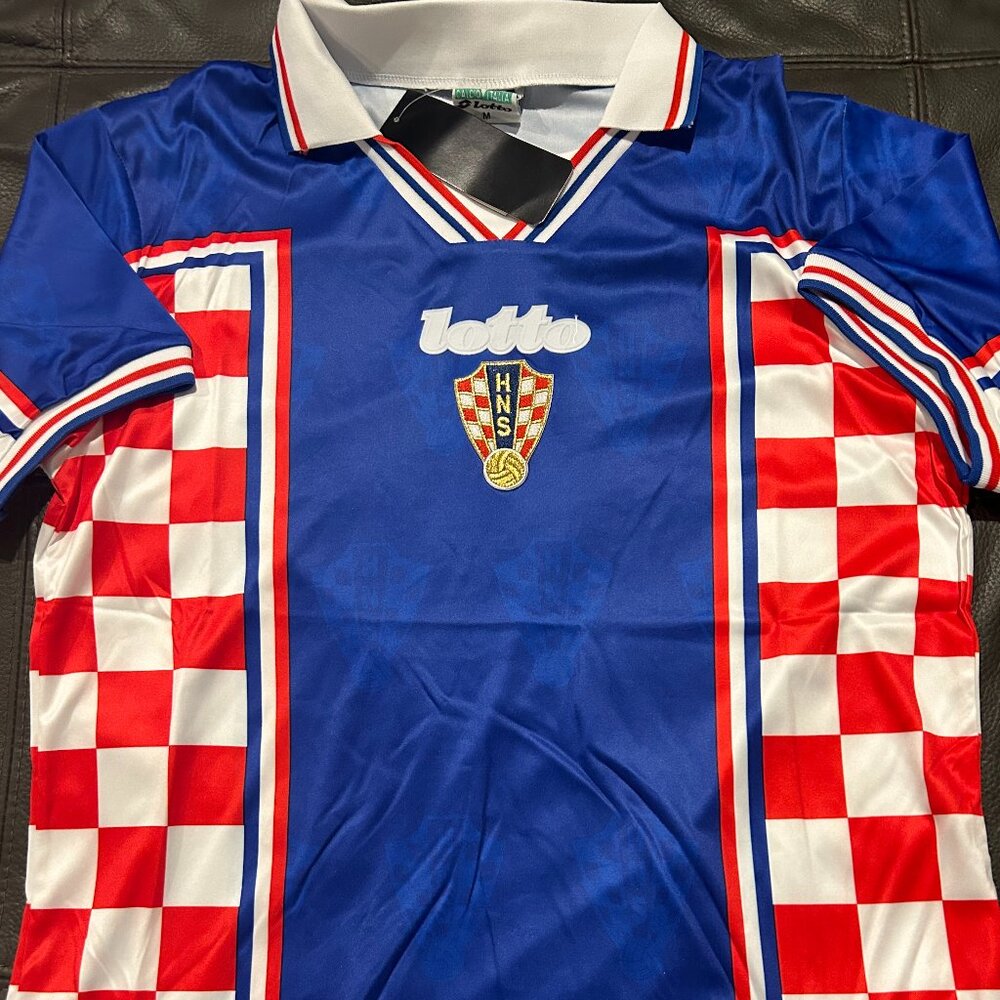 1990s Retro CROATIA National Team WORLD CUP Men's JERSEY Sz M,L,XL,2X New w tags